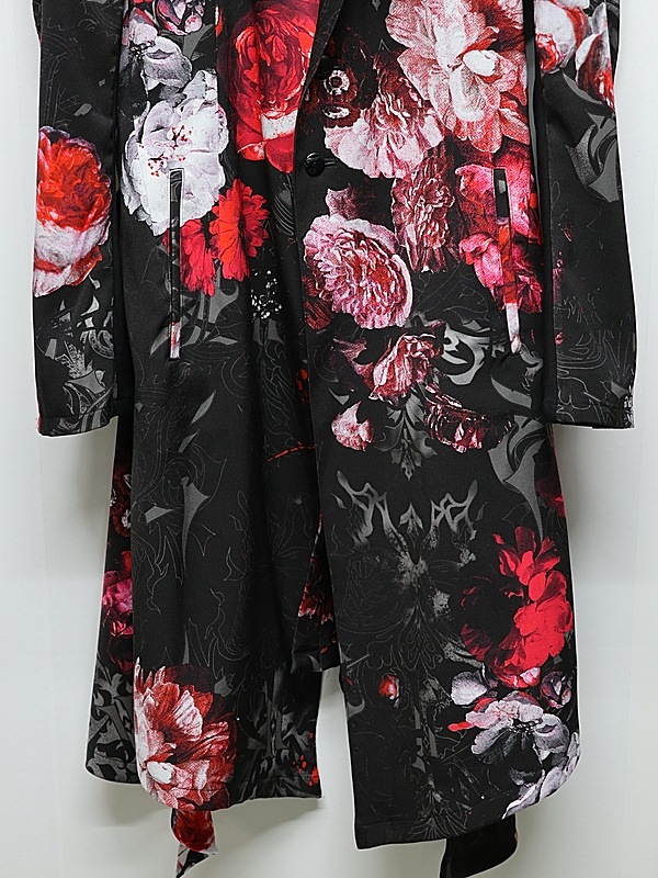 (ͽ���ʡ�9������10������ͽ��/kiryuyrik������奦����奦/Goth Flora Suede Satin Flare Jacket/Black