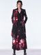 (ͽ���ʡ�9������10������ͽ��/kiryuyrik������奦����奦/Goth Flora Suede Satin Flare Jacket/Black
