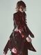 (ͽ���ʡ�9������10������ͽ��/kiryuyrik������奦����奦/Goth Flora Suede Satin Flare Jacket/Black
