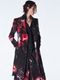 (ͽ���ʡ�9������10������ͽ��/kiryuyrik������奦����奦/Goth Flora Suede Satin Flare Jacket/Black