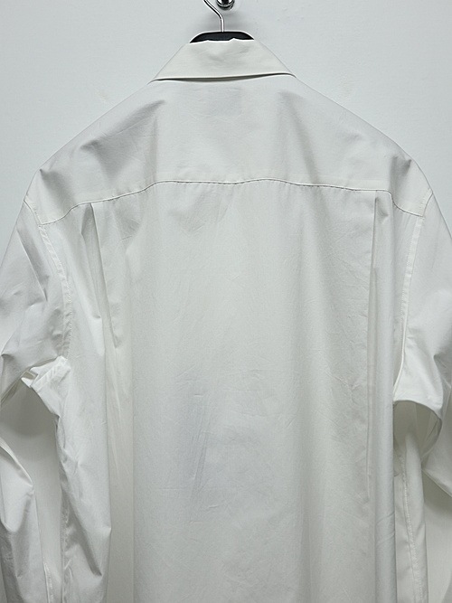 Yohji Yamamoto���襦����ޥ��/SUIT BROAD U-CDH OPEN COLLAR SHIRT/WHT.
