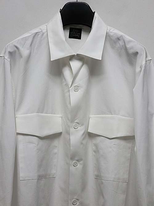 SALE30%OFF/Yohji Yamamoto襦ޥ/SUIT BROAD U-CDH OPEN COLLAR SHIRT/WHT.