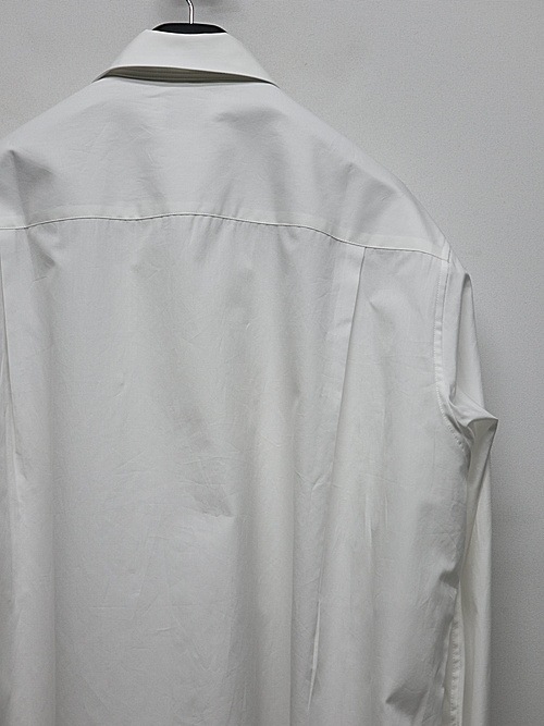 Yohji Yamamoto襦ޥ/SUIT BROAD U-CDH OPEN COLLAR SHIRT/WHT