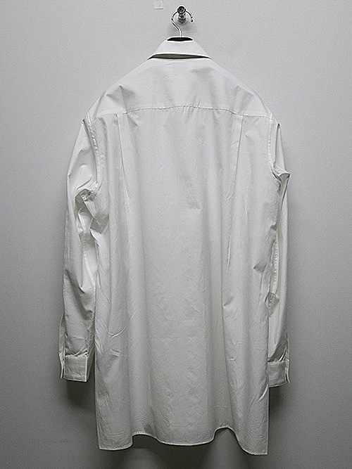 Yohji Yamamoto襦ޥ/SUIT BROAD U-CDH OPEN COLLAR SHIRT/WHT