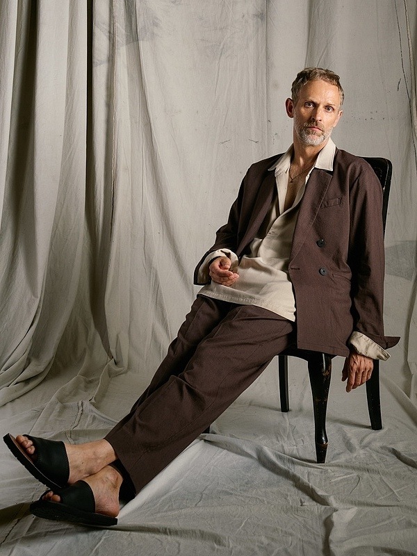 (ͽ���ʡ�3��4������ͽ��/wjk�����֥른��������/viscose linen semi-wide slacks/brown