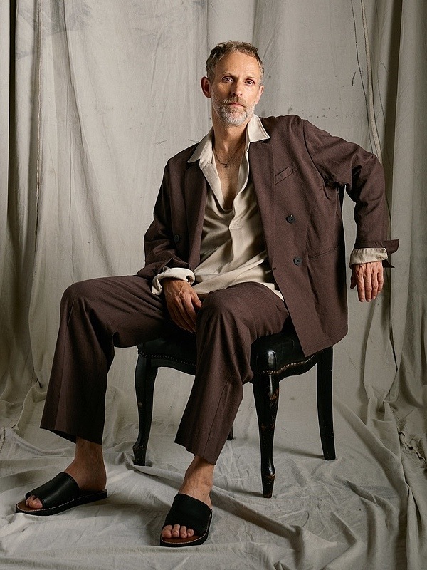 (ͽ���ʡ�3��4������ͽ��/wjk�����֥른��������/viscose linen semi-wide slacks/brown