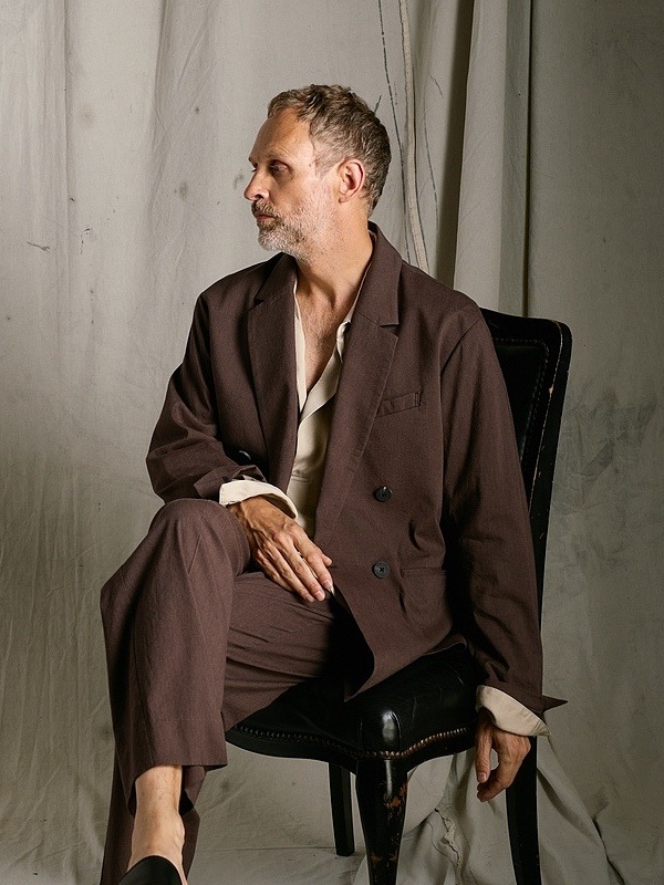 (ͽ���ʡ�3��4������ͽ��/wjk�����֥른��������/viscose linen semi-wide slacks/brown