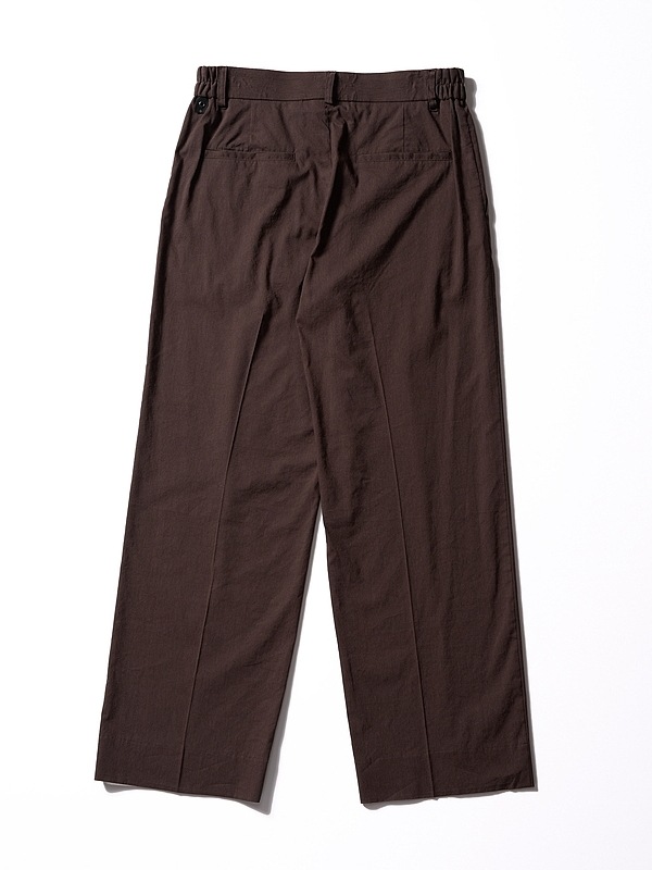 (ͽ���ʡ�3��4������ͽ��/wjk�����֥른��������/viscose linen semi-wide slacks/brown
