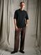 (ͽ���ʡ�3��4������ͽ��/wjk�����֥른��������/viscose linen semi-wide slacks/brown