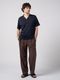 (ͽ���ʡ�3��4������ͽ��/wjk�����֥른��������/viscose linen semi-wide slacks/brown