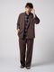 (ͽ���ʡ�3��4������ͽ��/wjk�����֥른��������/viscose linen semi-wide slacks/brown