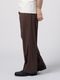 (ͽ���ʡ�3��4������ͽ��/wjk�����֥른��������/viscose linen semi-wide slacks/brown