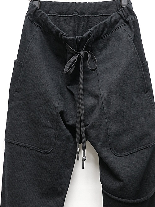 nude:masahiko maruyama ̡:ޥҥޥ/Inlay Stich Heavy Jersey SWEAT PANTS/Black.