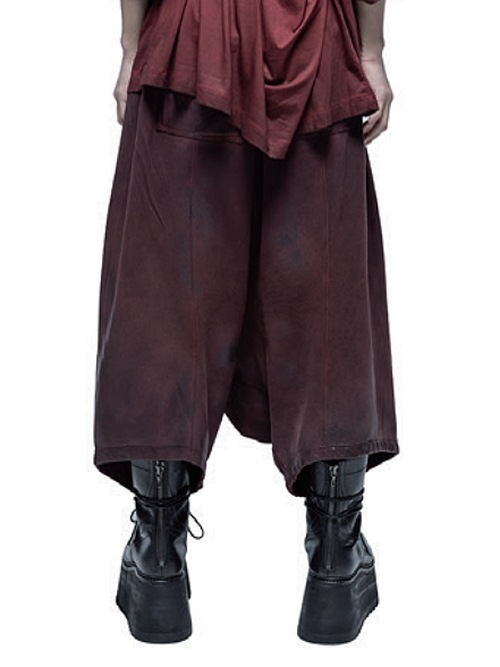 JULIUSꥦ/COTTON SWEAT TROUSERS27/BLACK