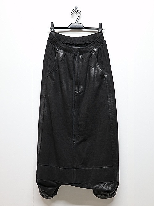 JULIUSꥦ/COTTON SWEAT TROUSERS27/BLACK