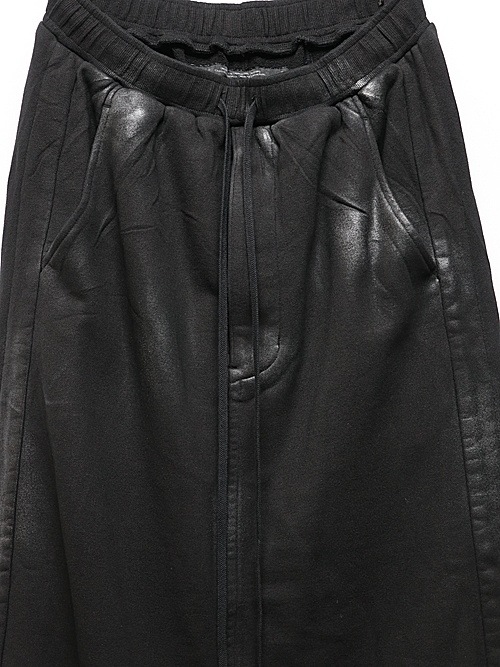 JULIUSꥦ/COTTON SWEAT TROUSERS27/BLACK