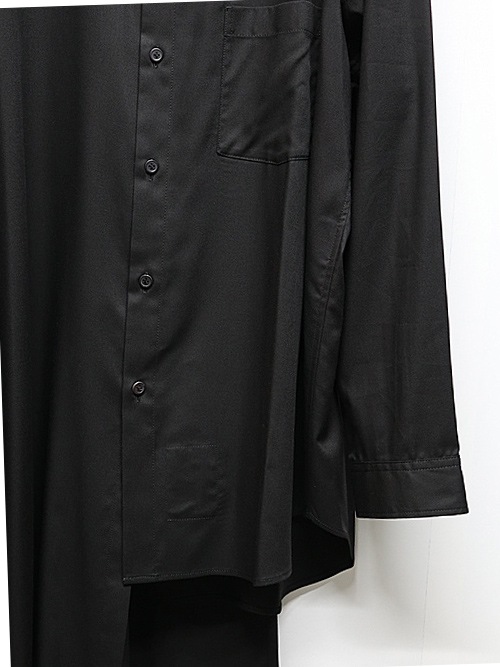 Ground Y�����饦��ɥ磻/TR VIYELLA CAPE DOCKING SHIRT/BLACK