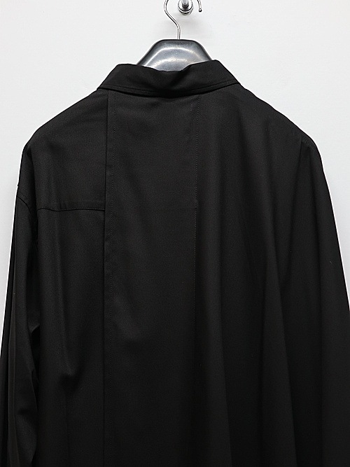 Ground Y�����饦��ɥ磻/TR VIYELLA CAPE DOCKING SHIRT/BLACK