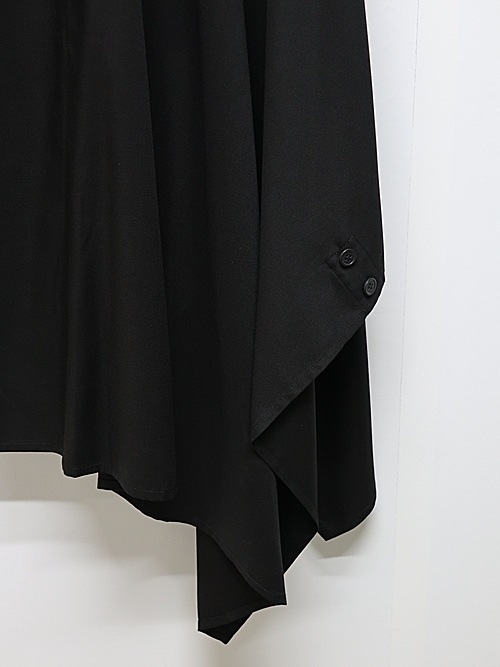 Ground Y�����饦��ɥ磻/TR VIYELLA CAPE DOCKING SHIRT/BLACK