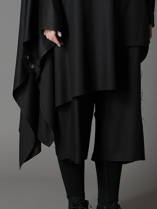 Ground Y�����饦��ɥ磻/TR VIYELLA CAPE DOCKING SHIRT/BLACK