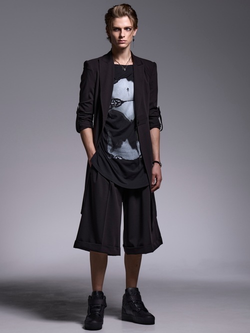 (ͽ���ʡ�4��5������ͽ��/kiryuyrik������奦����奦/BEATENJIKU French Sleeve-T/Black