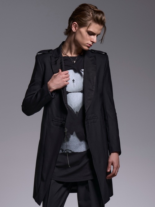 (ͽ���ʡ�4��5������ͽ��/kiryuyrik������奦����奦/BEATENJIKU French Sleeve-T/Black