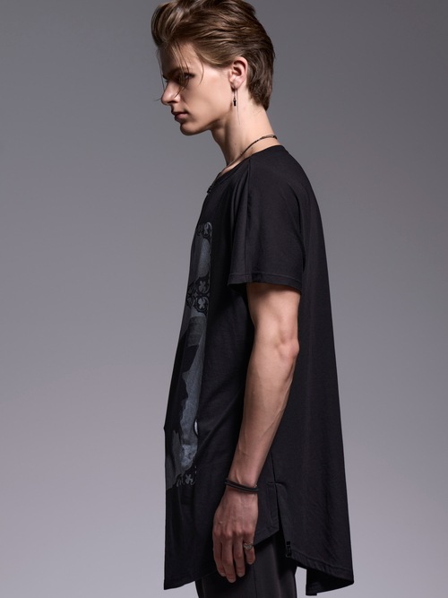 (ͽ���ʡ�4��5������ͽ��/kiryuyrik������奦����奦/BEATENJIKU French Sleeve-T/Black