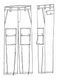 �㴰���Ground Y�����饦��ɥ磻/TA/PE CREPE DE CHINE ZIPPER JODHPURS CARGO PANTS/BLACK