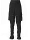�㴰���Ground Y�����饦��ɥ磻/TA/PE CREPE DE CHINE ZIPPER JODHPURS CARGO PANTS/BLACK