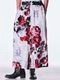 (ͽ���ʡ�9������10������ͽ��/kiryuyrik������奦����奦/Goth Flora Suede Satin Wide Tuck Slacks/White