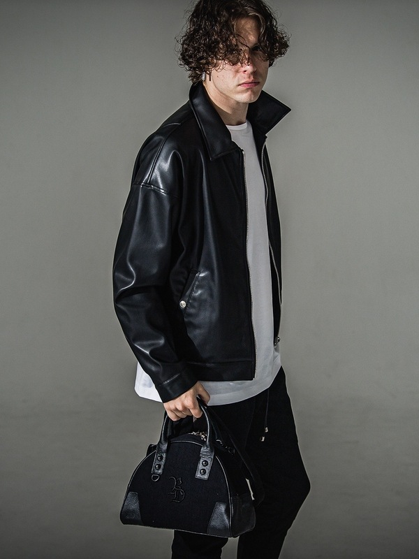 (ͽ���ʡ�9��10������ͽ��/41TH RESOUND CLOTHING���ꥵ����ɥ���������/denim mini boston bag/BLACK