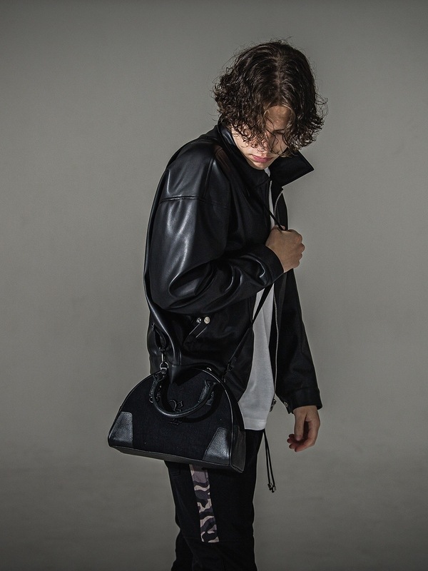 (ͽ���ʡ�9��10������ͽ��/41TH RESOUND CLOTHING���ꥵ����ɥ���������/denim mini boston bag/BLACK