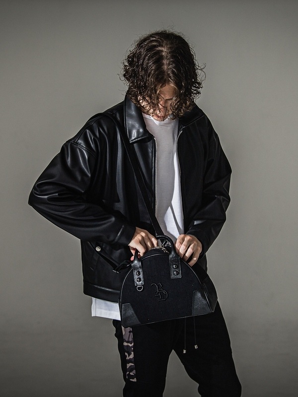 (ͽ���ʡ�9��10������ͽ��/41TH RESOUND CLOTHING���ꥵ����ɥ���������/denim mini boston bag/BLACK