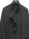�㴰���THE ONENESS�ʥ����ͥ���/Recycled PE Dechine Frill Flare Shirt/Black
