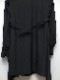 �㴰���THE ONENESS�ʥ����ͥ���/Recycled PE Dechine Frill Flare Shirt/Black