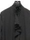 �㴰���THE ONENESS�ʥ����ͥ���/Recycled PE Dechine Frill Flare Shirt/Black