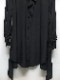 �㴰���THE ONENESS�ʥ����ͥ���/Recycled PE Dechine Frill Flare Shirt/Black