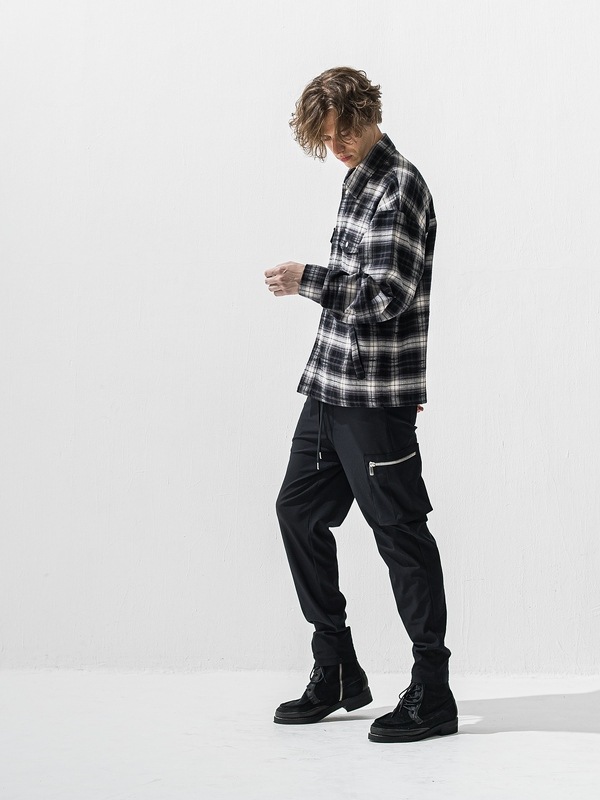 (ͽ���ʡ�1��2������ͽ��/42TH RESOUND CLOTHING���ꥵ����ɥ���������/SEMI LOOSE FIT REX cargo/BLACK