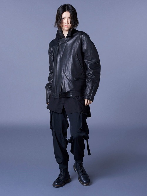 Ground Y�����饦��ɥ磻/Lamb vegetable W�饤������JKT/�֥�å�.