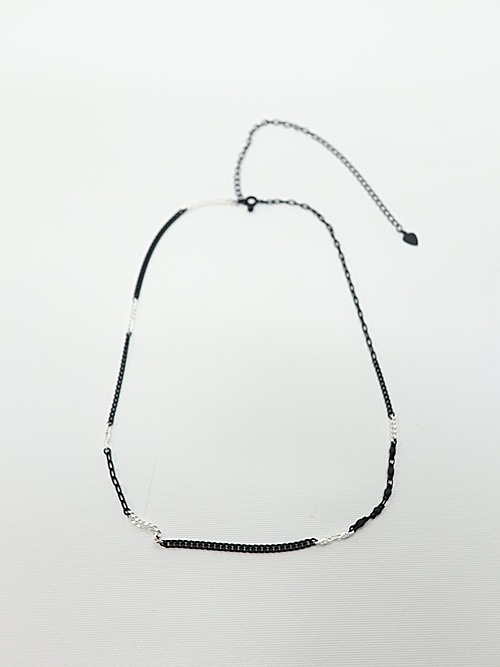 LAD MUSICIANå ߥ塼/COMBI NECKLACE/BLACKSLIVER