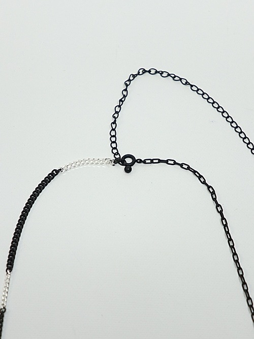 LAD MUSICIANå ߥ塼/COMBI NECKLACE/BLACKSLIVER