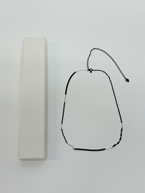 LAD MUSICIANå ߥ塼/COMBI NECKLACE/BLACKSLIVER