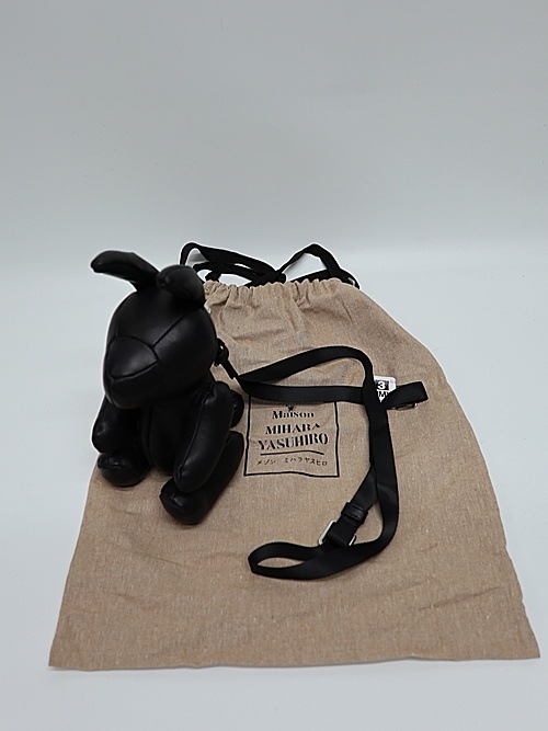 Maison MIHARA YASUHIRO�� SHEEP SKIN�� DOLLS RUBBIT MINIMINI BAG/BLK