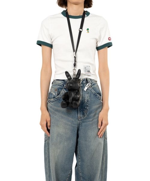 Maison MIHARA YASUHIRO�� SHEEP SKIN�� DOLLS RUBBIT MINIMINI BAG/BLK