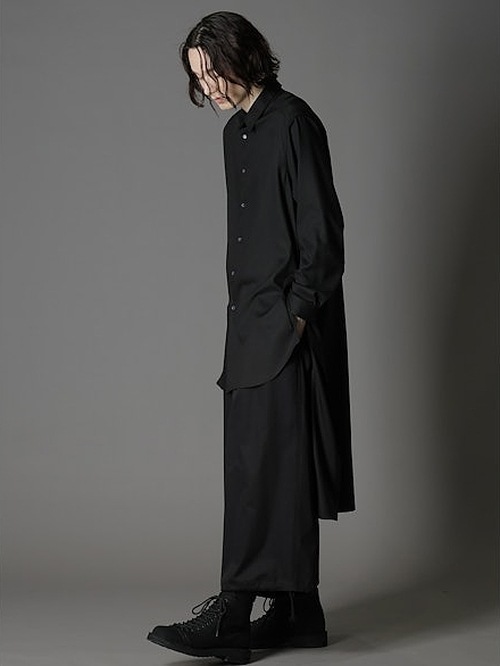 Ground Y饦ɥ磻/TR VIYELLA BACK LONG SHIRT/BLACK