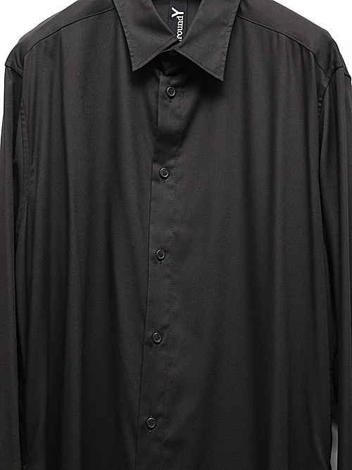 Ground Y饦ɥ磻/TR VIYELLA BACK LONG SHIRT/BLACK
