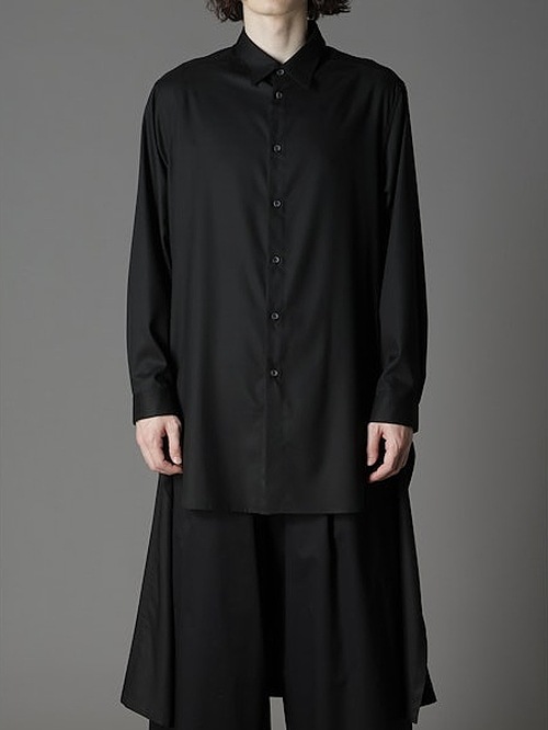 Ground Y饦ɥ磻/TR VIYELLA BACK LONG SHIRT/BLACK
