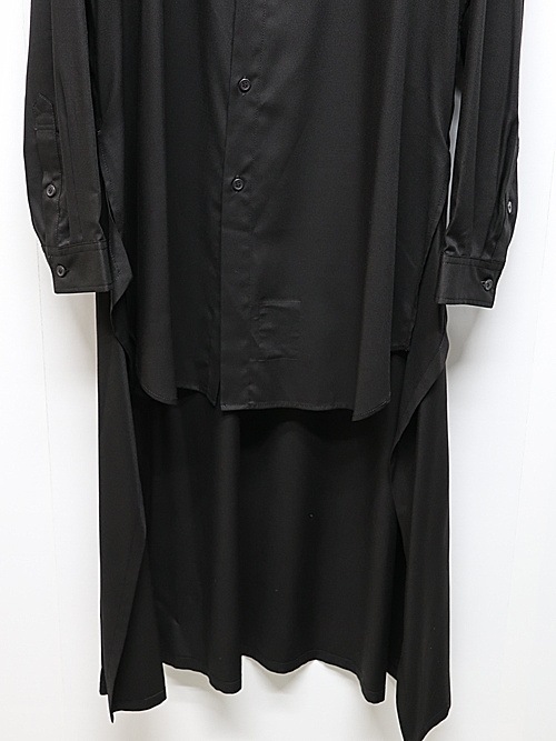 Ground Y饦ɥ磻/TR VIYELLA BACK LONG SHIRT/BLACK
