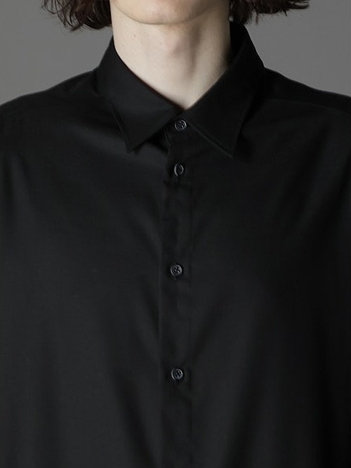 Ground Y饦ɥ磻/TR VIYELLA BACK LONG SHIRT/BLACK