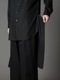 Ground Y饦ɥ磻/TR VIYELLA BACK LONG SHIRT/BLACK